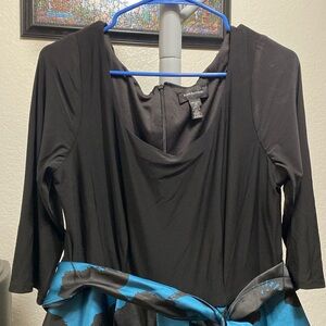 Formal Back and Blue dress